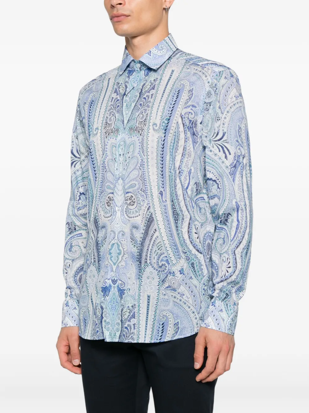 ETRO Overhemd met paisley-print Wit