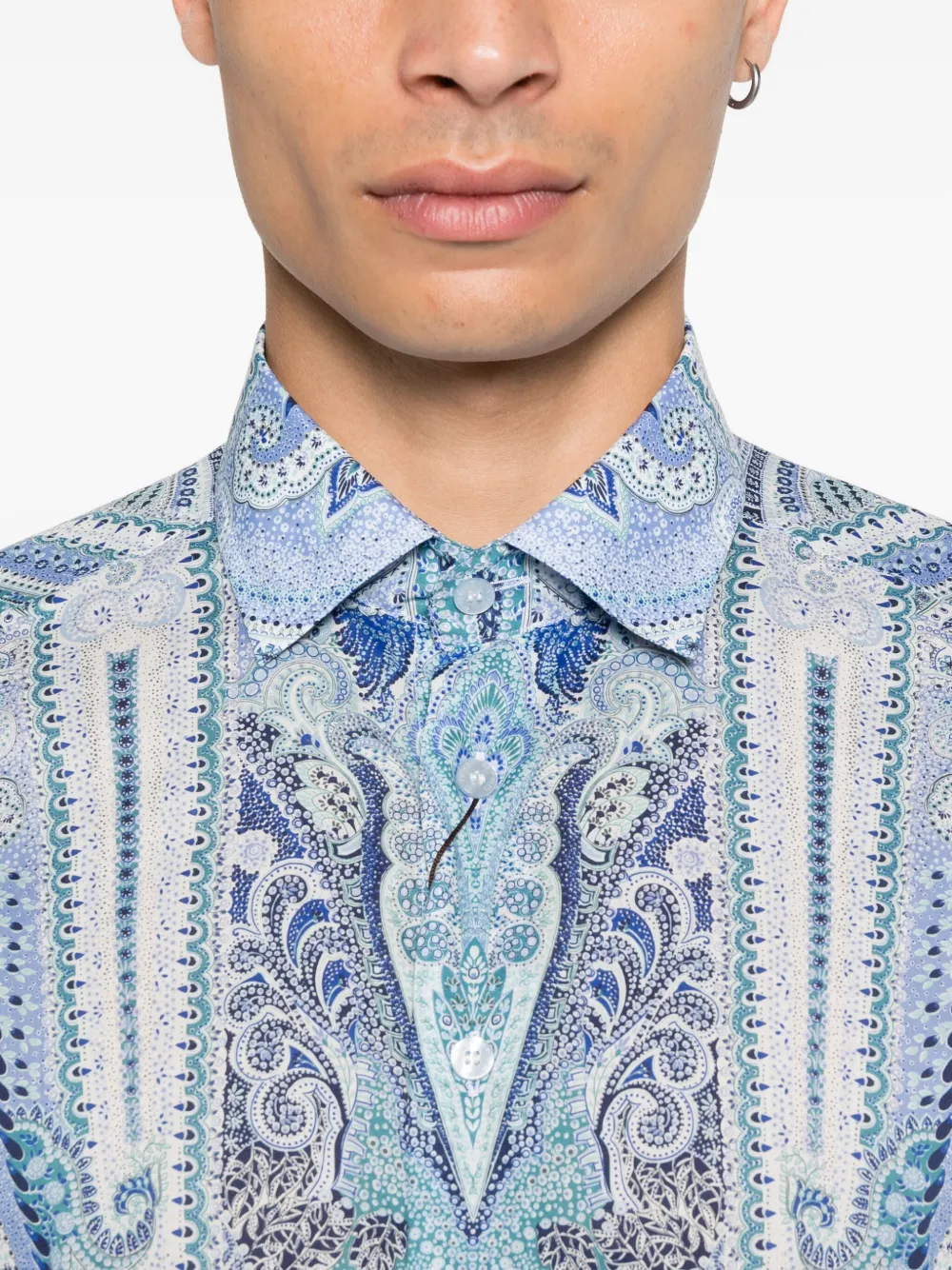 ETRO Overhemd met paisley-print Wit