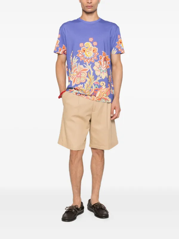 【時を超えた優雅さ】ETRO Tシャツ ペイズリーフローラル 伝統のペイズリーをモダンに昇華させたエトロ──2025年夏のT