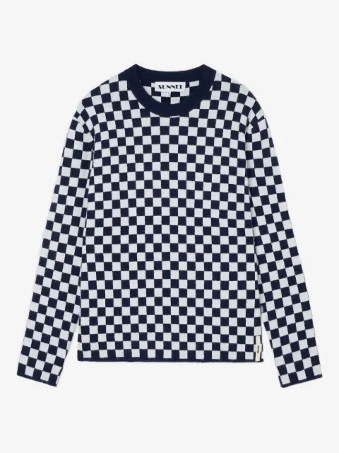 Sunnei checkerboard-pattern sweater