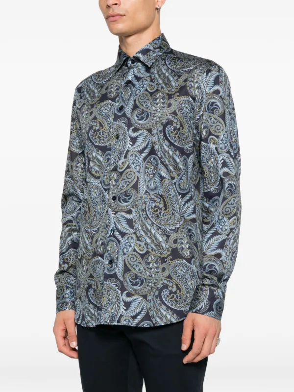 ETRO ペイズリー シャツ | ブルー | FARFETCH JP