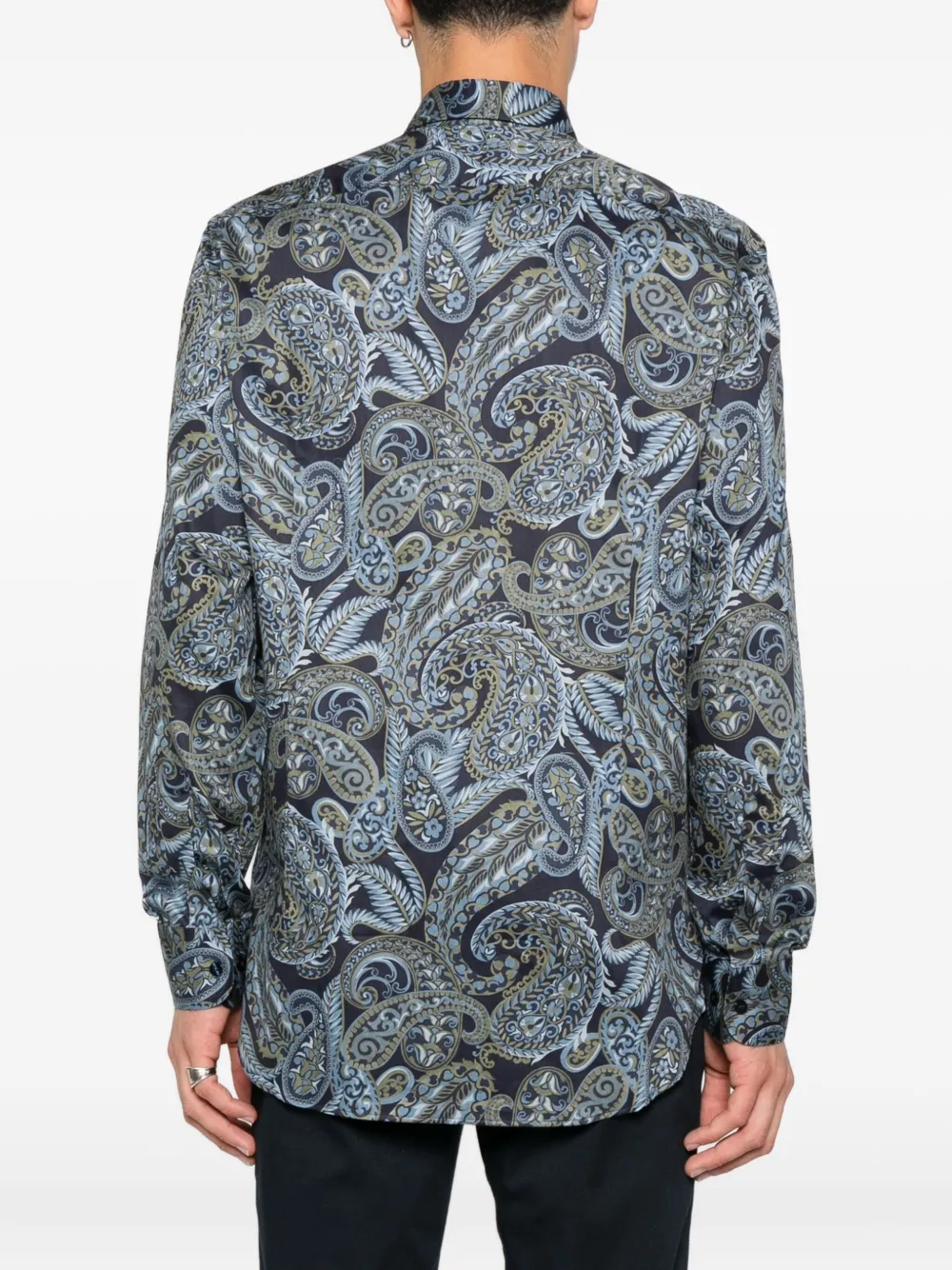 ETRO Overhemd met paisley-print Blauw
