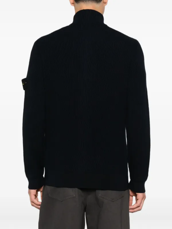 Stone Island 5100006 ジップアップ カーディガン | ブルー