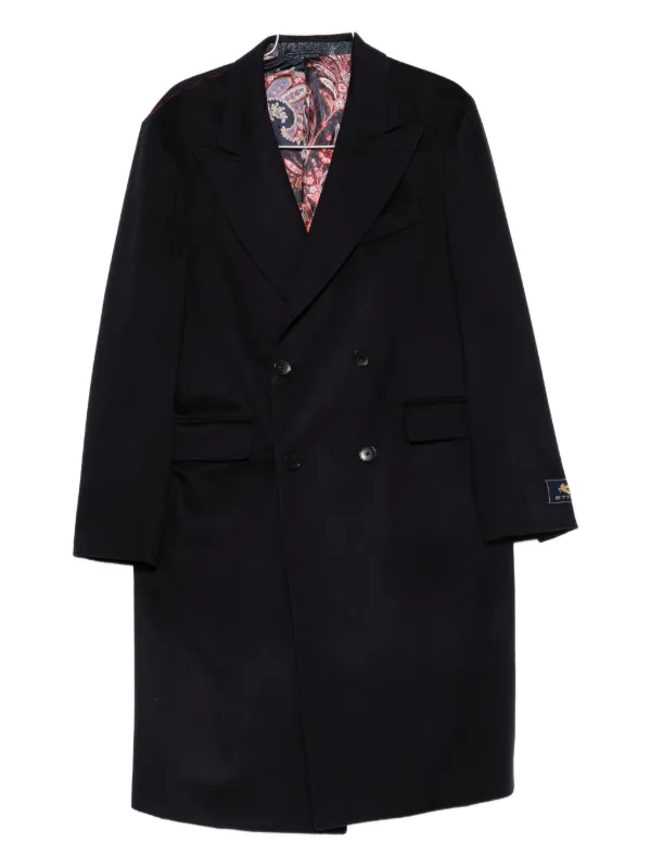 ETRO ペイズリーコート | ブルー | FARFETCH JP