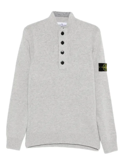 Stone Island 5100040 button-fastening patch-pocket sweater
