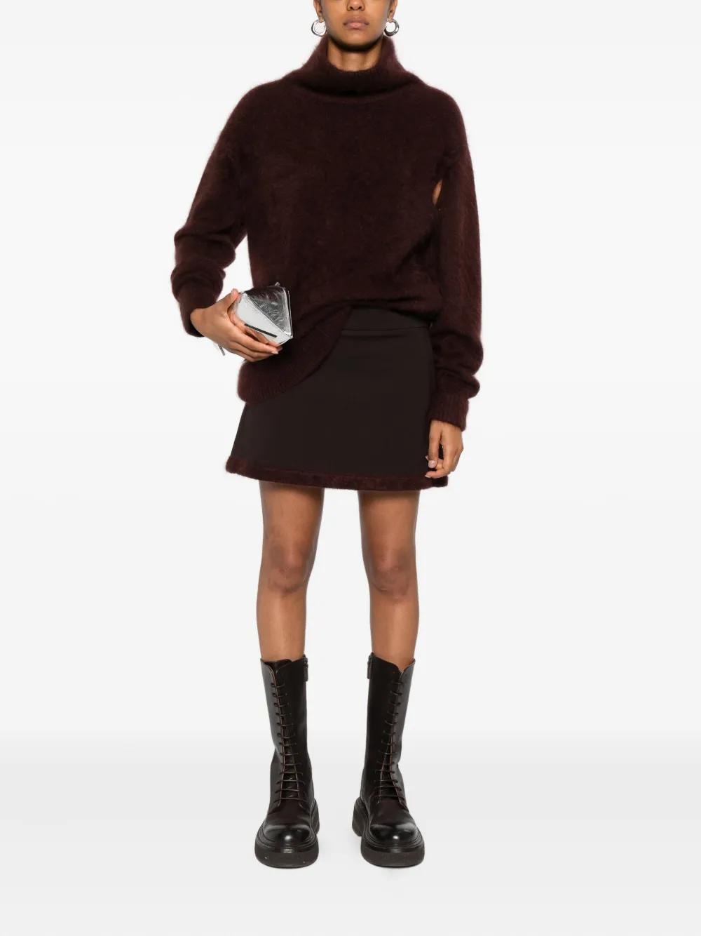 Dorothee Schumacher Turtleneck Sweater In Brown