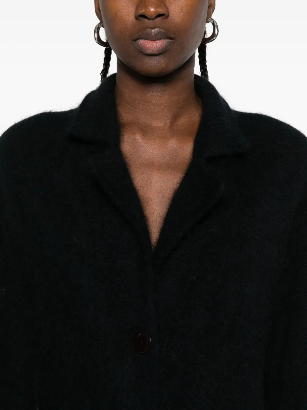 Dorothee Schumacher patch-pocket coat Zwart