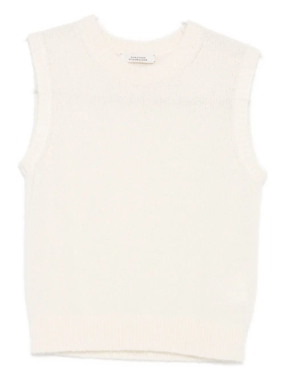 Dorothee Schumacher cashmere sleeveless top - Bianco