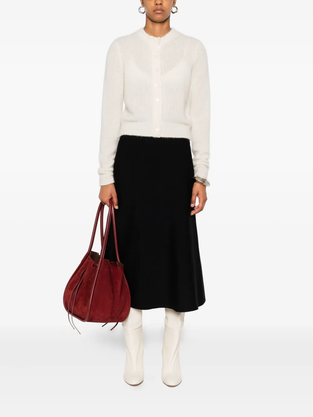Dorothee Schumacher Kasjmier vest Wit