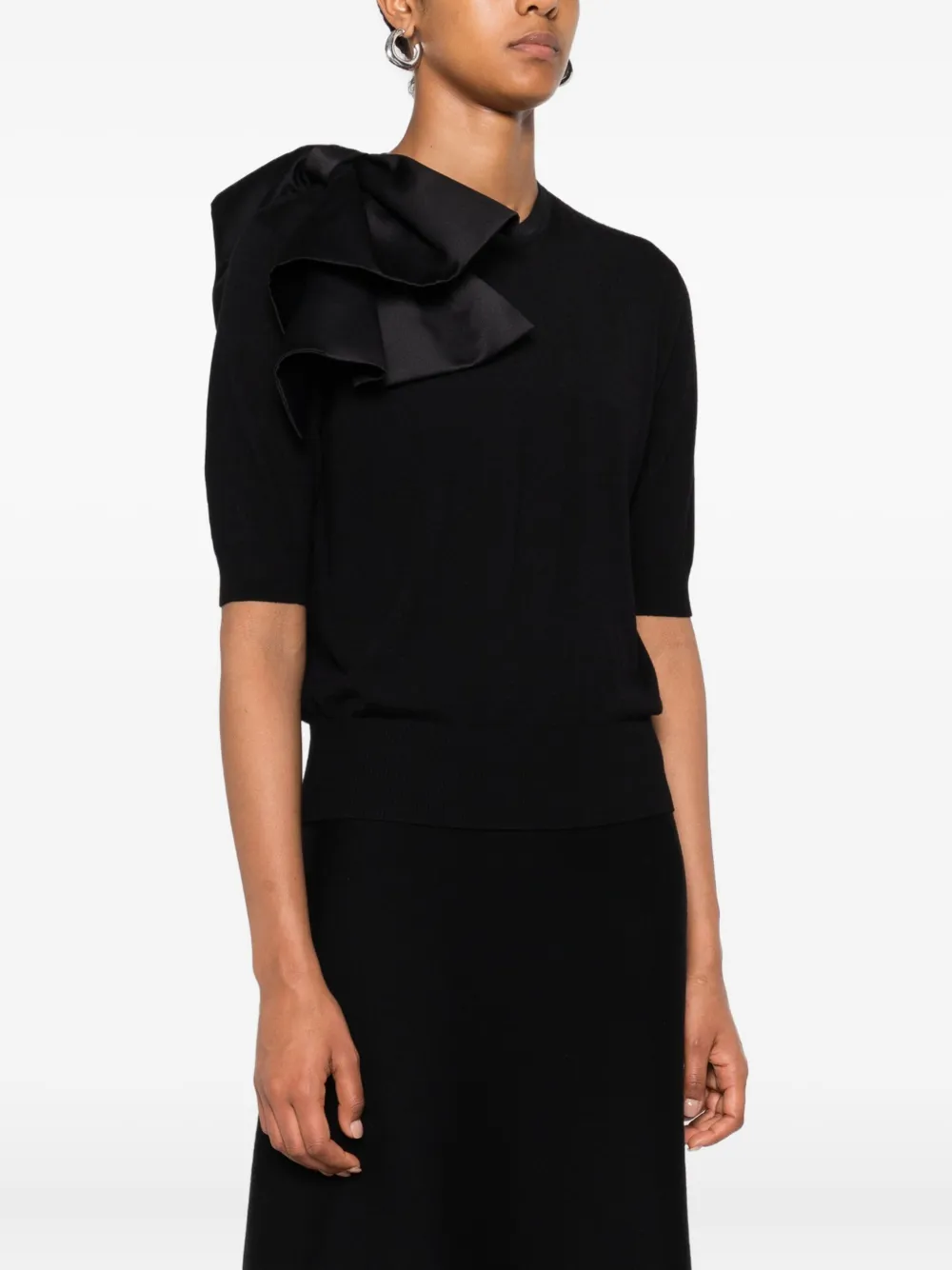 Dorothee Schumacher T-shirt met strikdetail Zwart