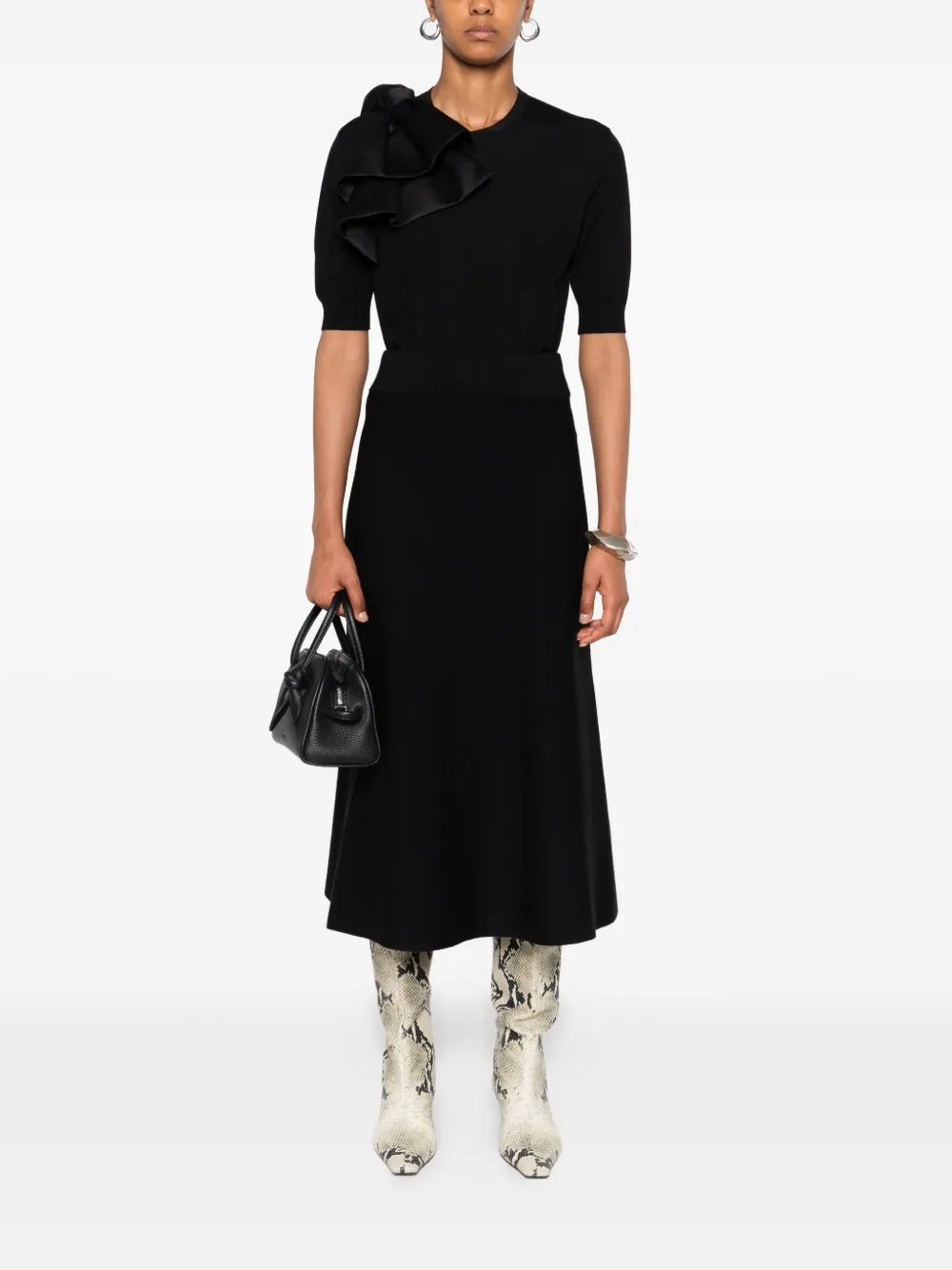 Dorothee Schumacher T-shirt met strikdetail Zwart