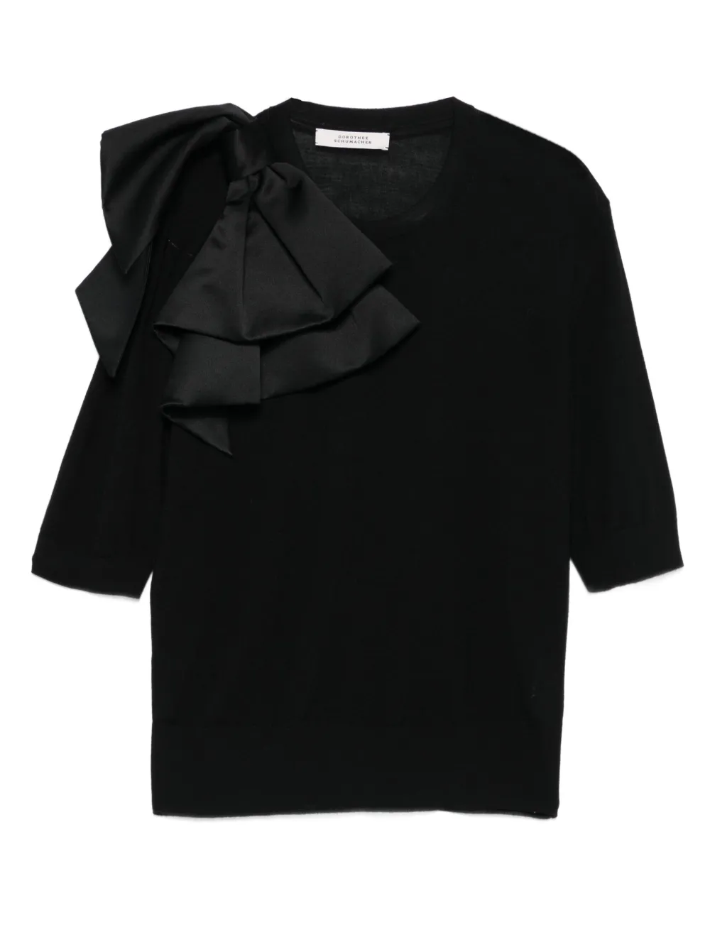 Dorothee Schumacher T-shirt met strikdetail Zwart