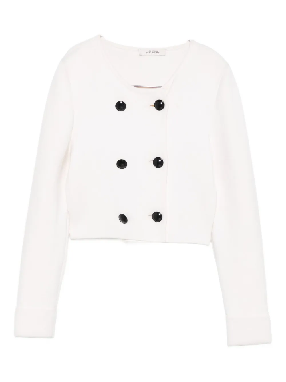 Dorothee Schumacher Double-breasted Cardigan In White
