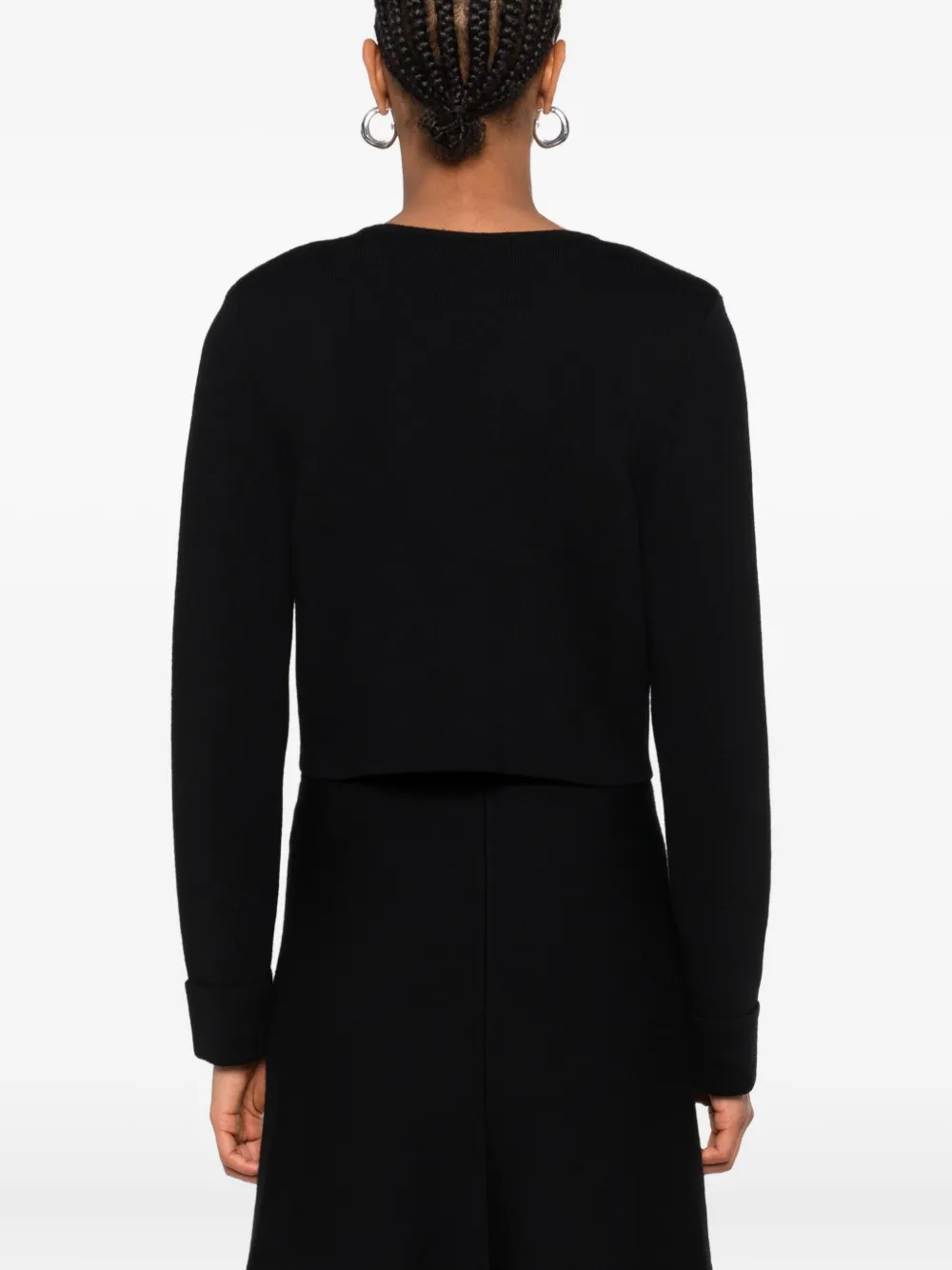 Dorothee Schumacher Vest met dubbele rij knopen en ronde hals Zwart