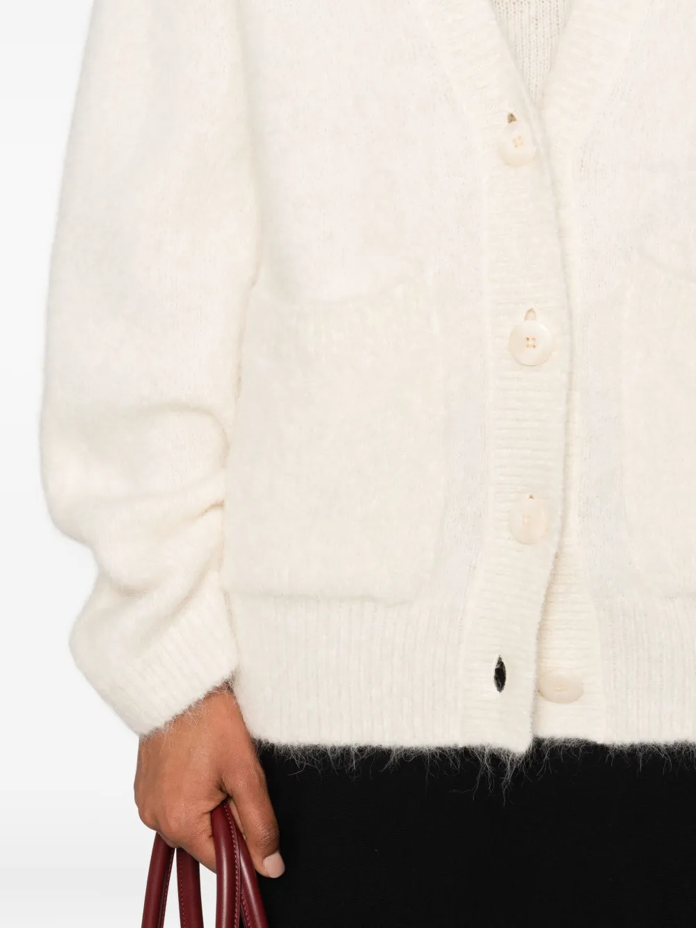 Dorothee Schumacher Vest met V-hals en zak Wit