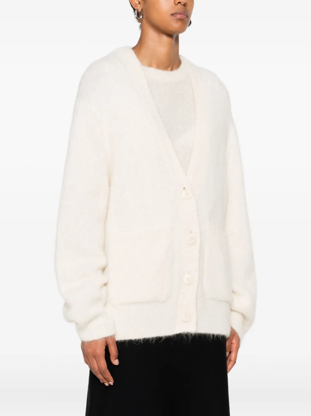 Dorothee Schumacher Vest met V-hals en zak Wit