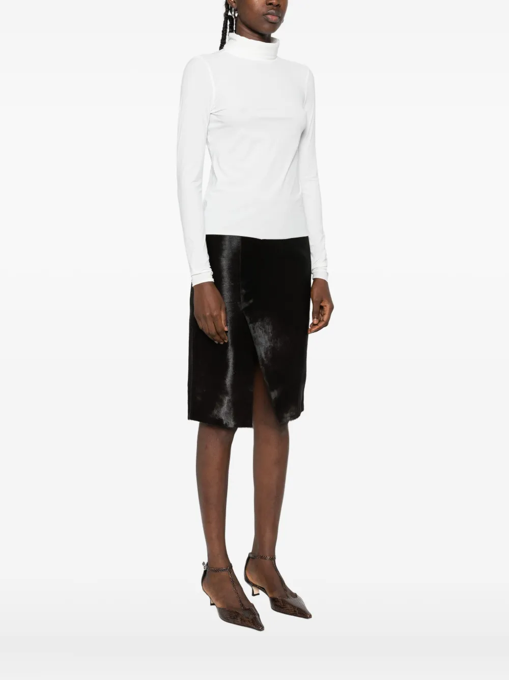 Dorothee Schumacher Top met col en lange mouwen Wit