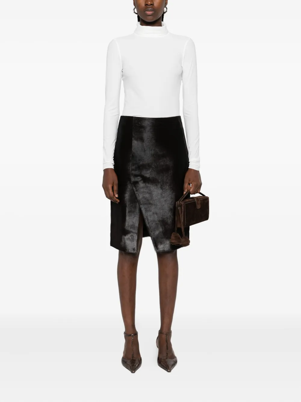 Dorothee Schumacher Top met col en lange mouwen Wit