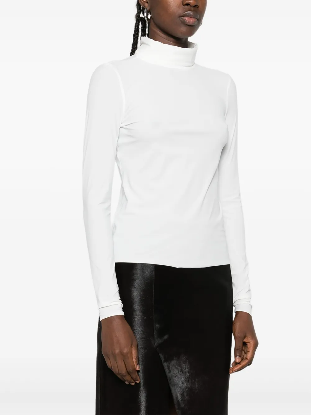 Turtleneck Long-Sleeve Top