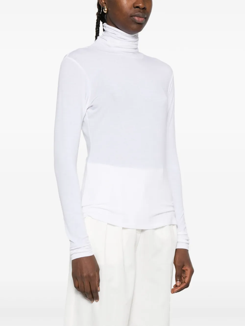 Dorothee Schumacher Top met col en lange mouwen Wit
