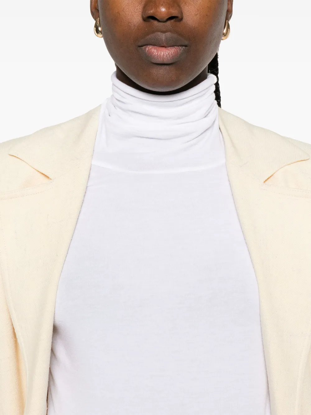 Dorothee Schumacher Top met col en lange mouwen Wit