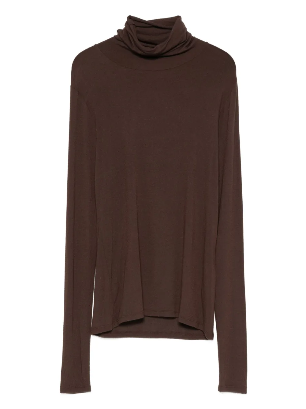 Dorothee Schumacher Top met col en lange mouwen Bruin