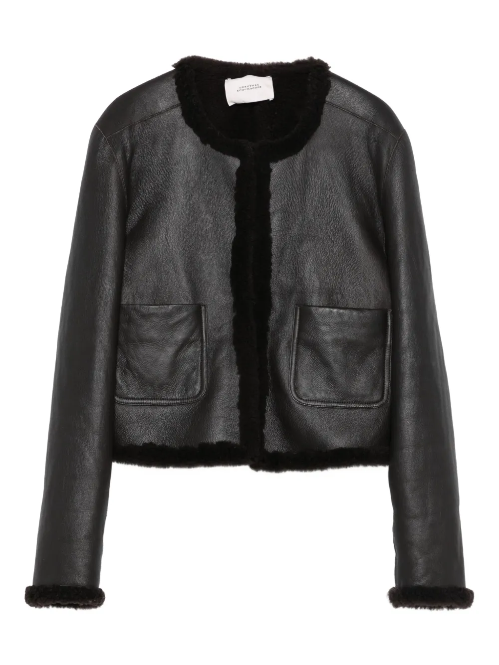 Dorothee Schumacher reversible shearling leather jacket | Brown | Image 1