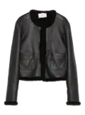 Dorothee Schumacher reversible shearling leather jacket - Brown