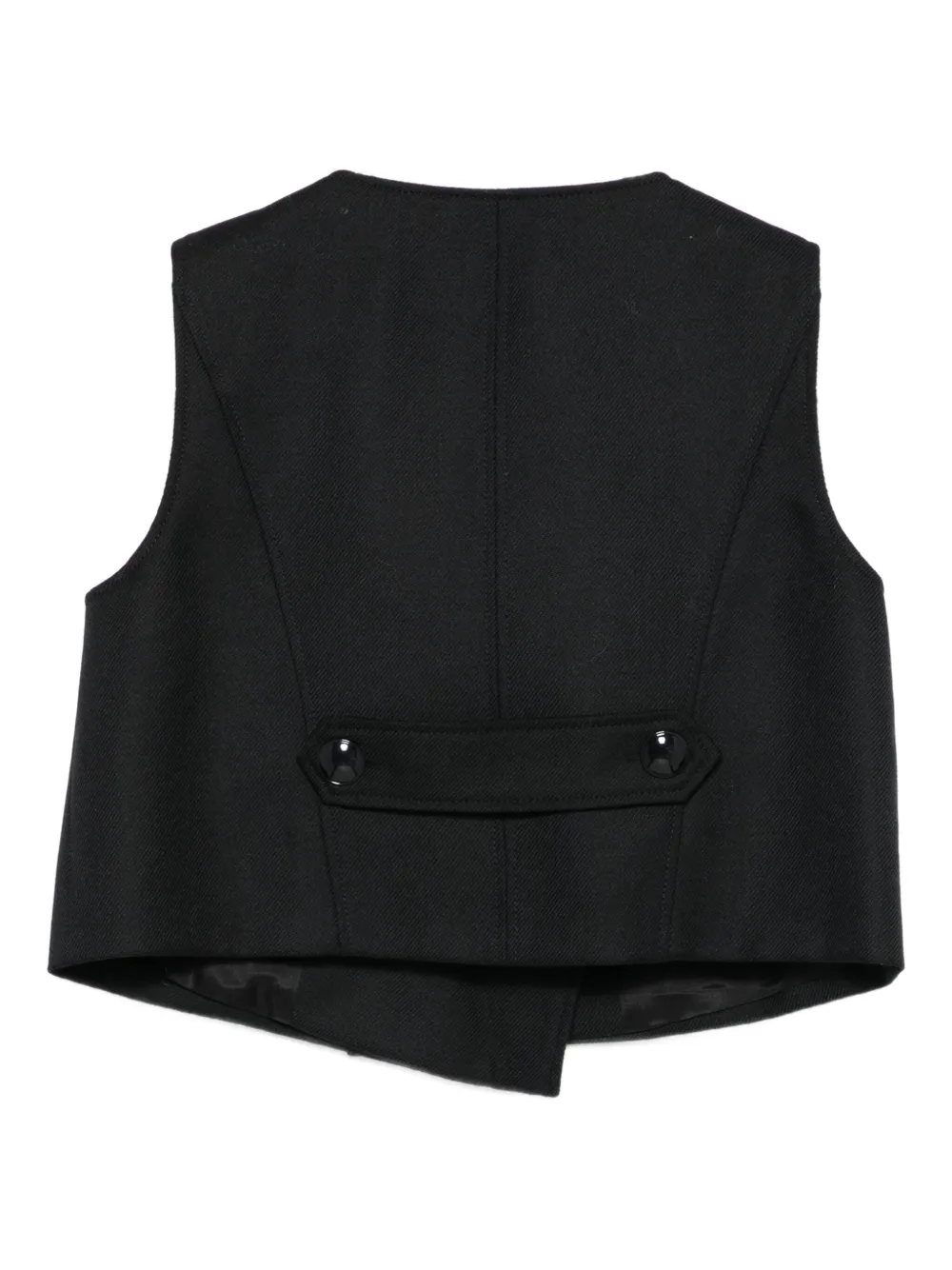 Dorothee Schumacher Wollen top met dubbele rij knopen Zwart