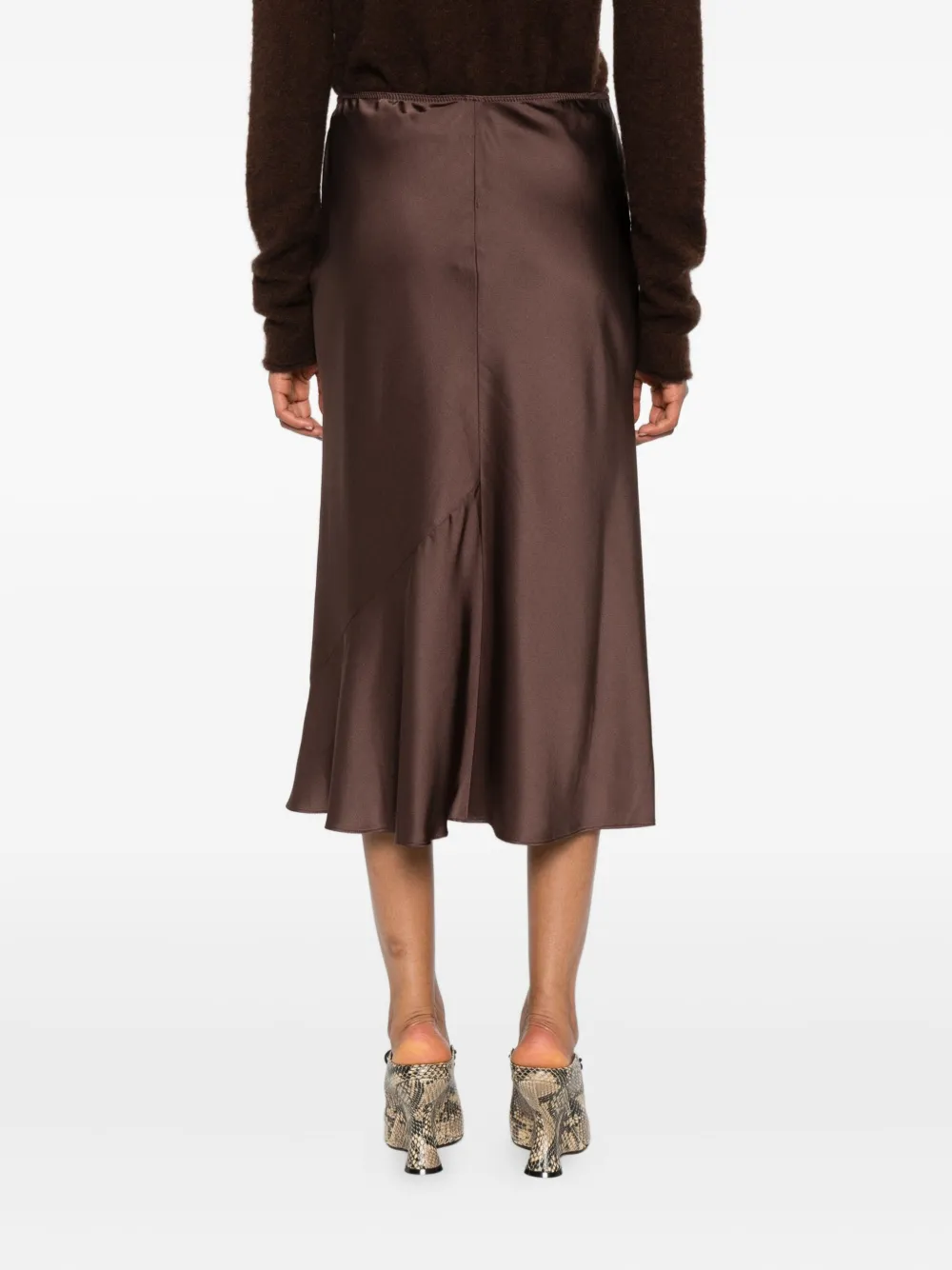 Dorothee Schumacher Satijnen rok Bruin