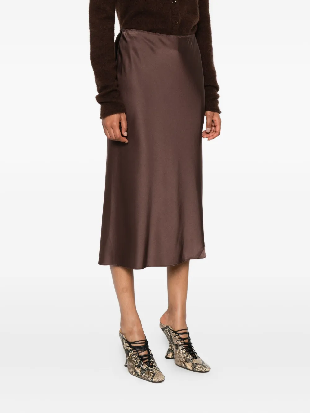 Dorothee Schumacher Satijnen rok Bruin