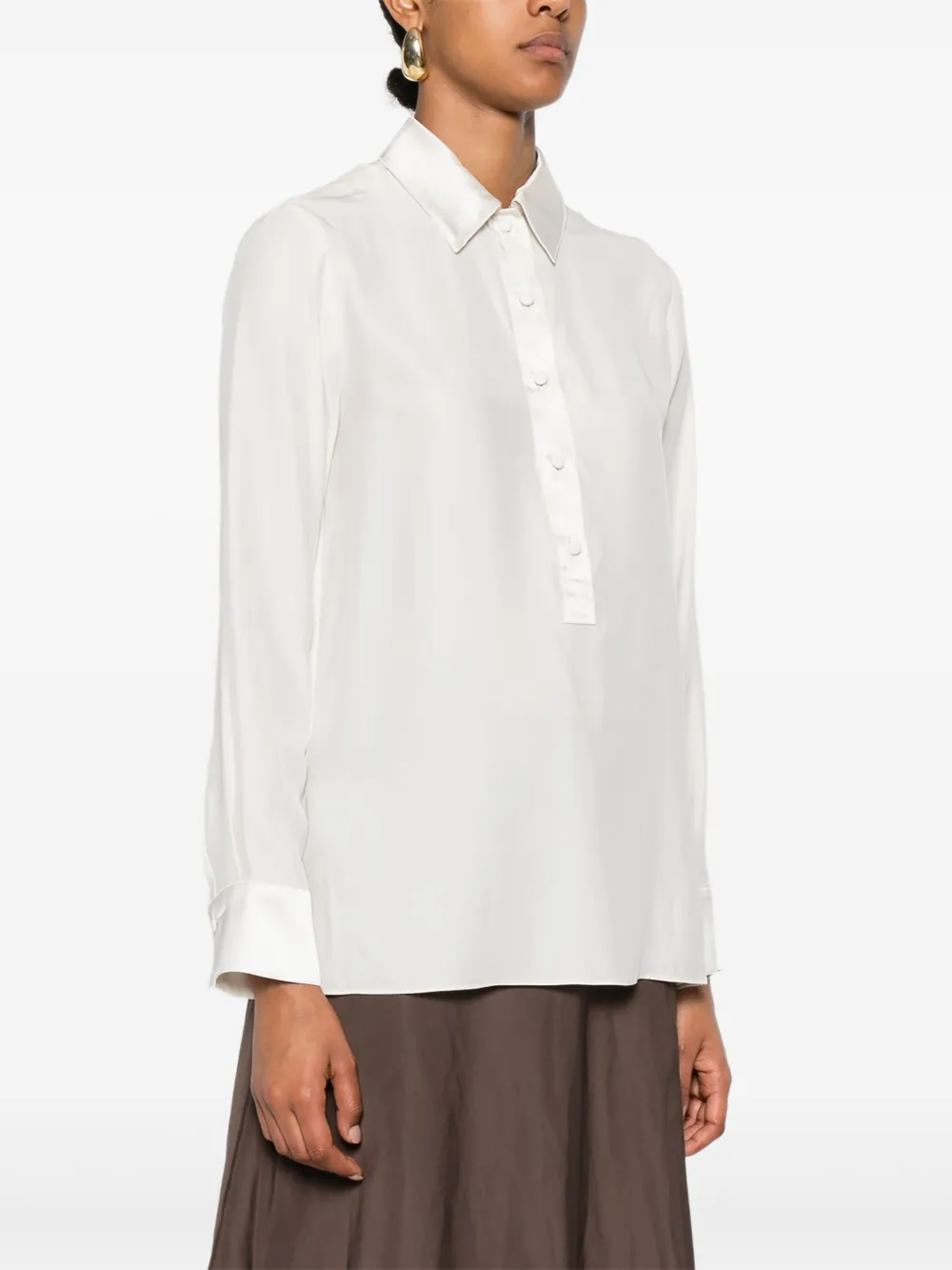 Dorothee Schumacher Zijde-satijnen blouse Wit