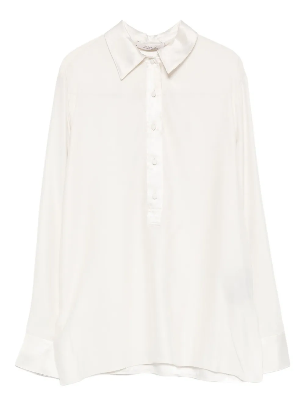 Dorothee Schumacher Silk-satin Blouse In White