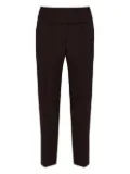 Dorothee Schumacher Emotional Essence Milano-stitch cigarette trousers - Brown
