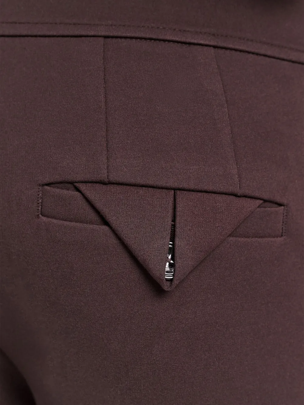 Dorothee Schumacher Emotional Essence Milano-stitch Cigarette Trousers In Brown