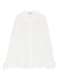 Dorothee Schumacher tie-cuff crepe top - White