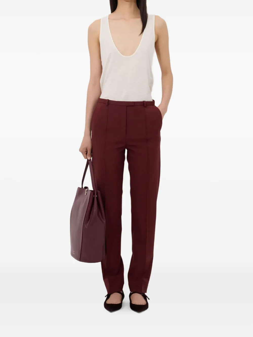 LouLou de Saison Straight broek - Rood