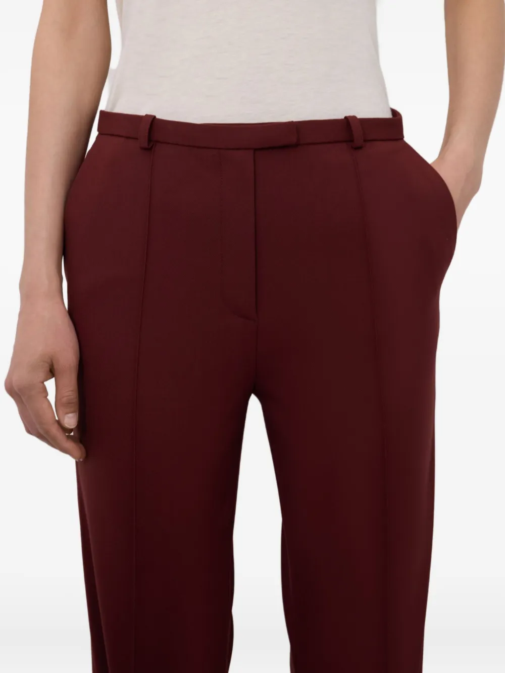 LouLou de Saison Straight broek Rood
