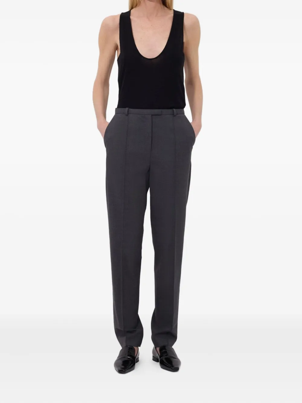 LouLou de Saison Malka geplooide broek - Grijs