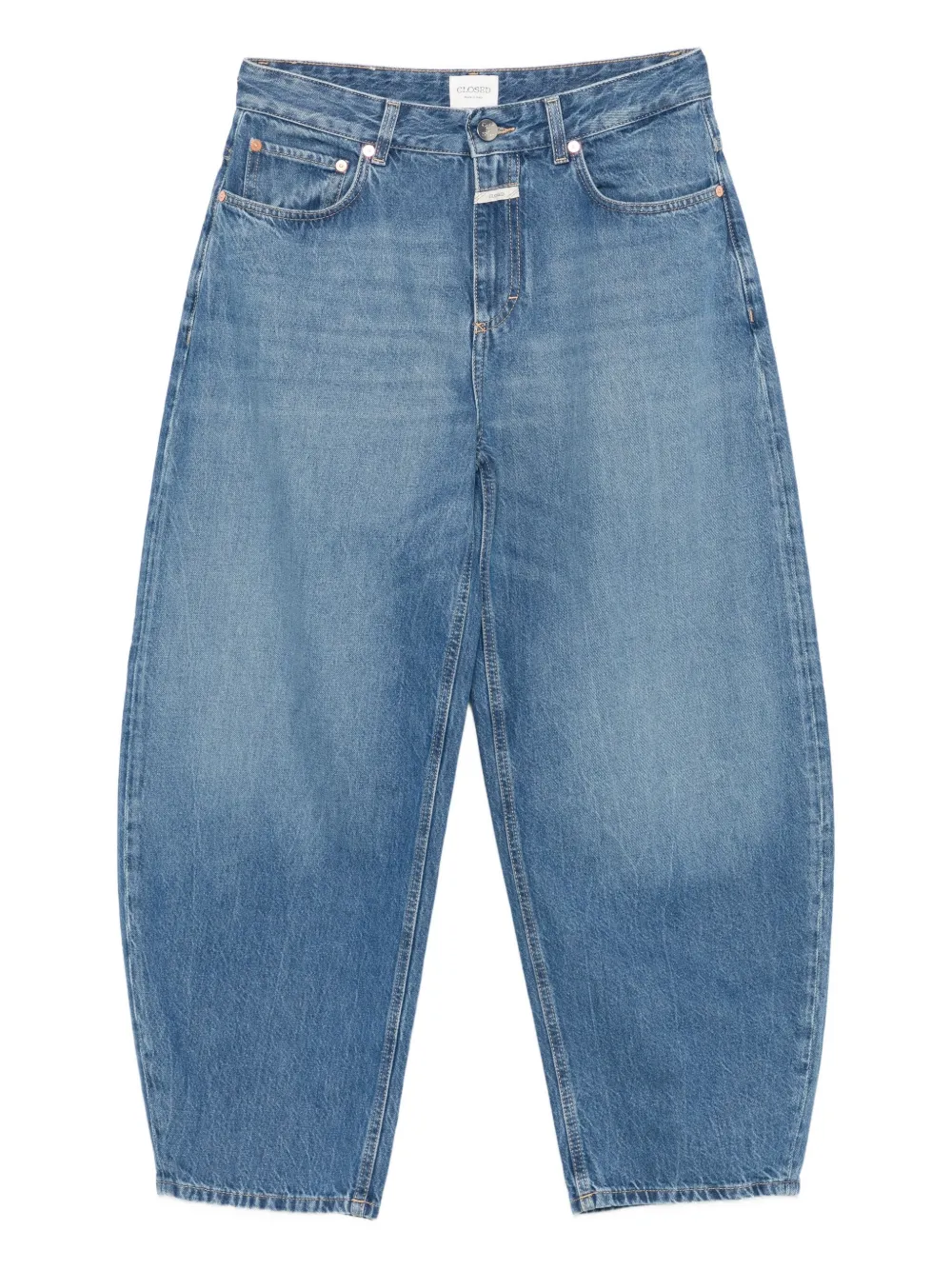 Closed tapered jeans Blauw