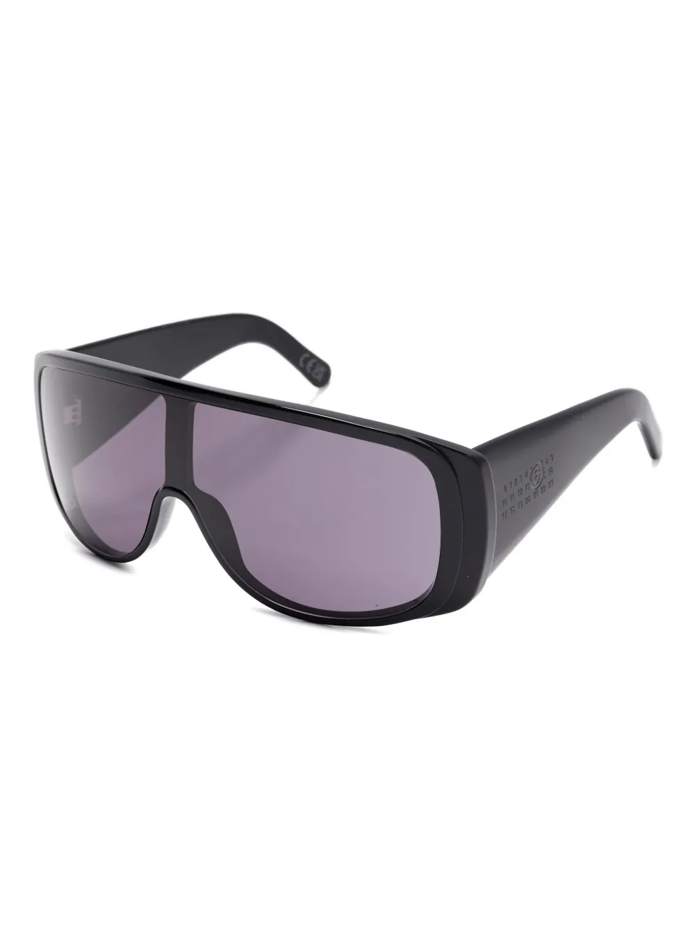 MM6 Maison Margiela shield sunglasses Zwart