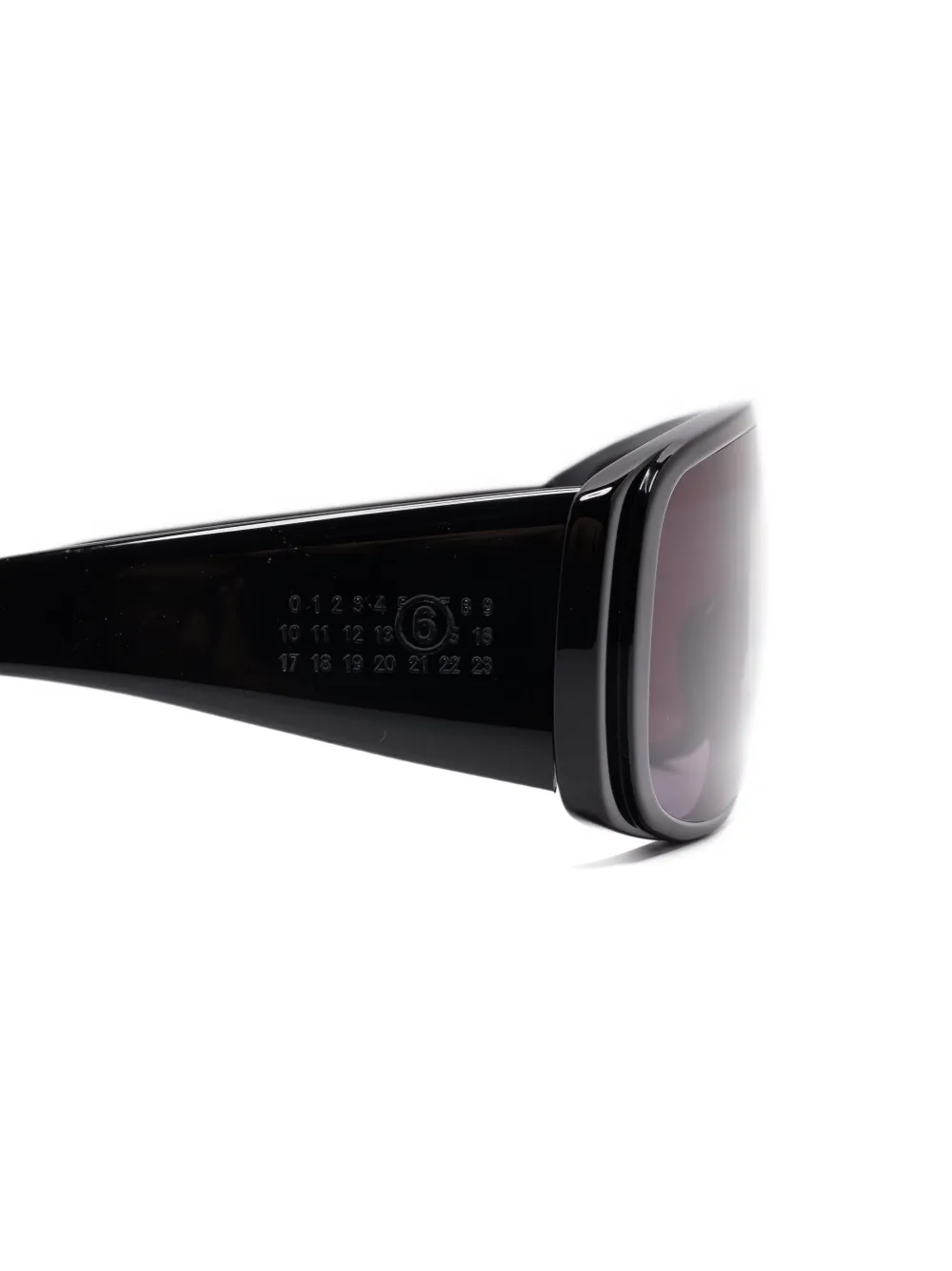 MM6 Maison Margiela shield sunglasses Zwart