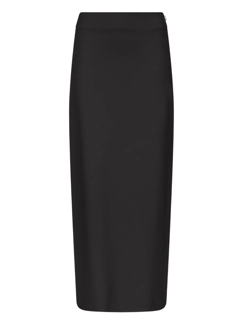 LouLou de Saison back-vent long straight skirt | Black | Image 1