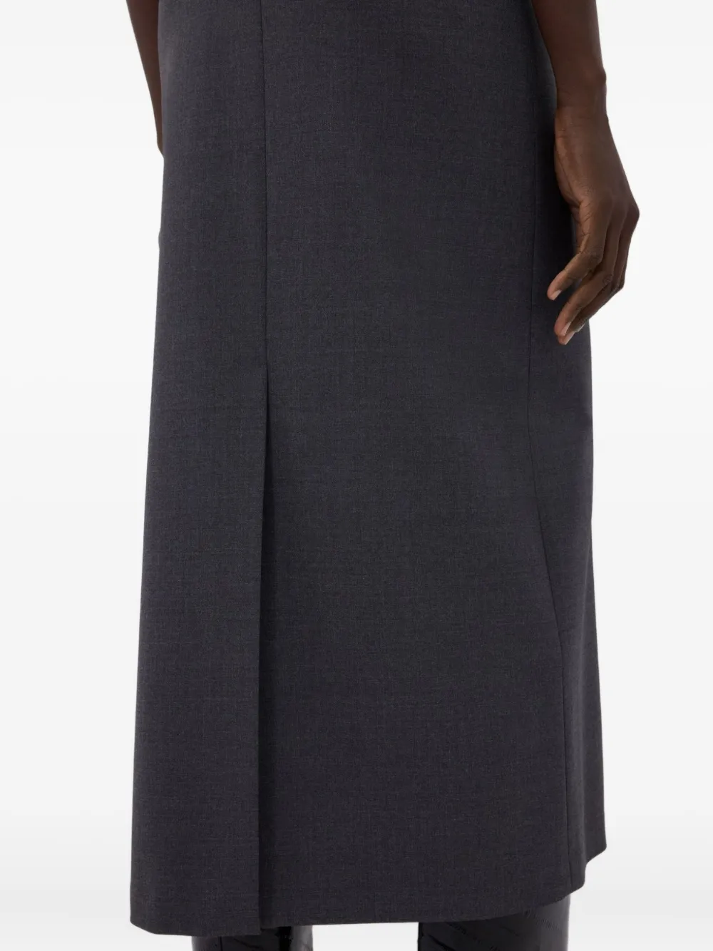 LouLou de Saison Maxi-kokerrok met split Grijs