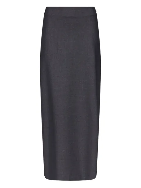 LouLou de Saison back-vent long pencil skirt