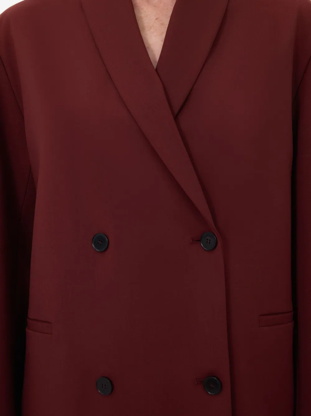 LouLou de Saison Blazer met dubbele rij knopen Rood