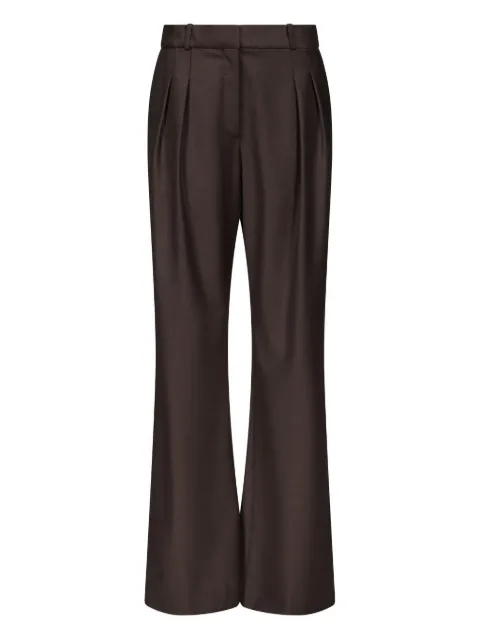 LouLou de Saison pleated straight-leg trousers