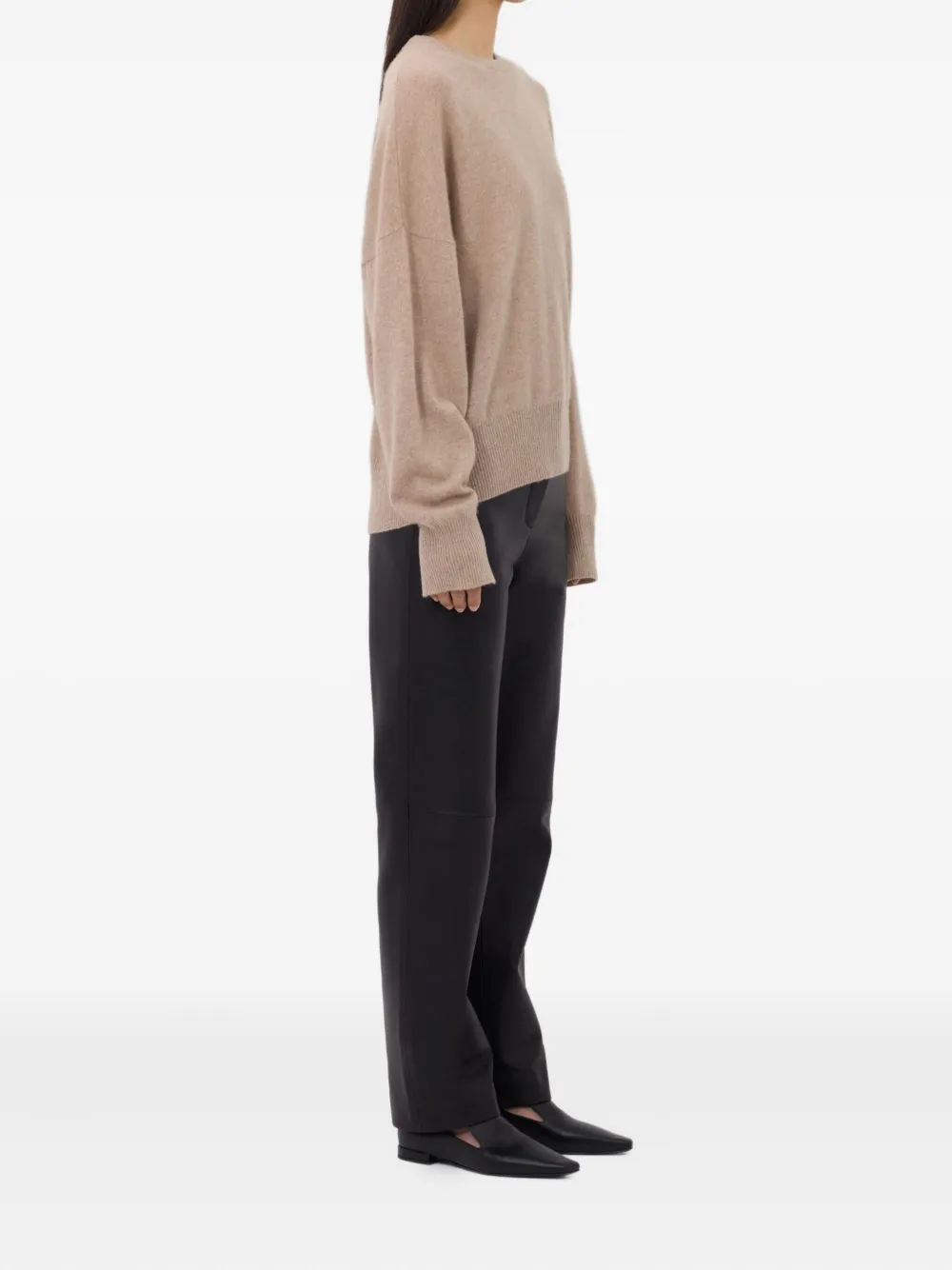 LouLou de Saison Anaa crew-neck cashmere sweater Beige