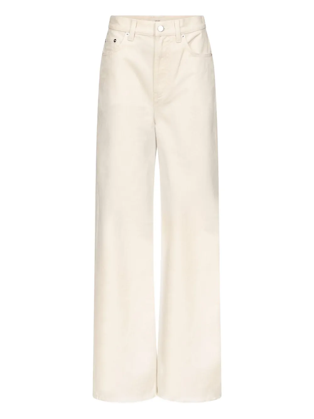 LouLou de Saison Asmar logo-patch jeans | White | Image 1
