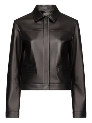 【関税込み】Loulou de Saison ブラウン Ascot レザージャケット LouLou De Saison Ascot flap-pocket Jacket | Brown | FARFETCH BH
